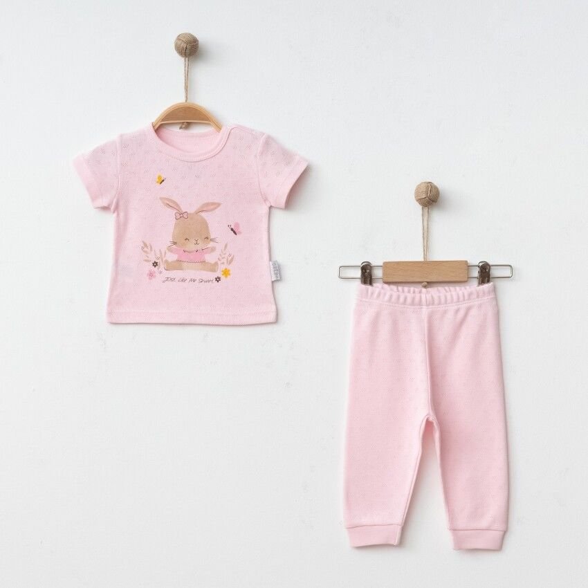 GÜMÜŞ BABY Kız Bebek 2'li Pijama Takımı
