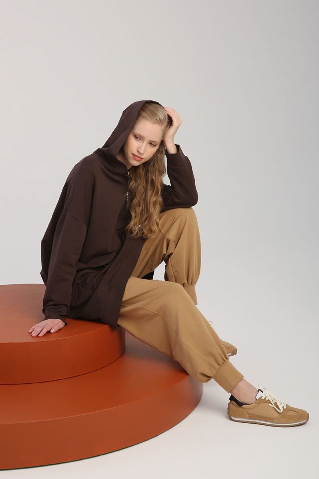 Fermuarlı Sweat Hırka