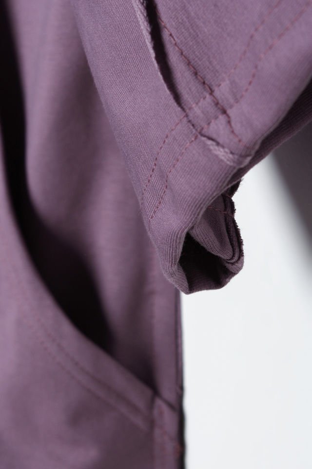 Koyu Lila-Yarasa Kollu Oversize Hırka