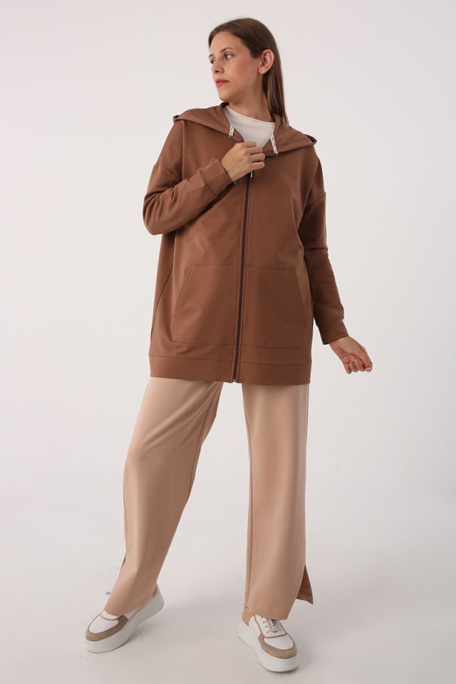 Fermuarlı Sweat Hırka
