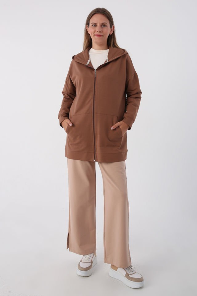 Fermuarlı Sweat Hırka