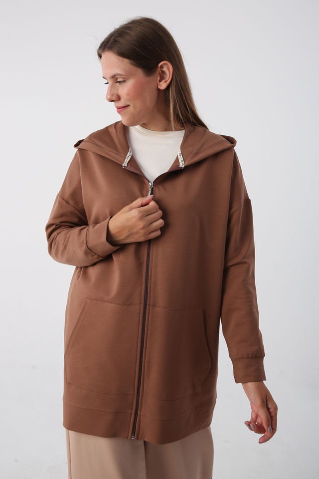 Fermuarlı Sweat Hırka