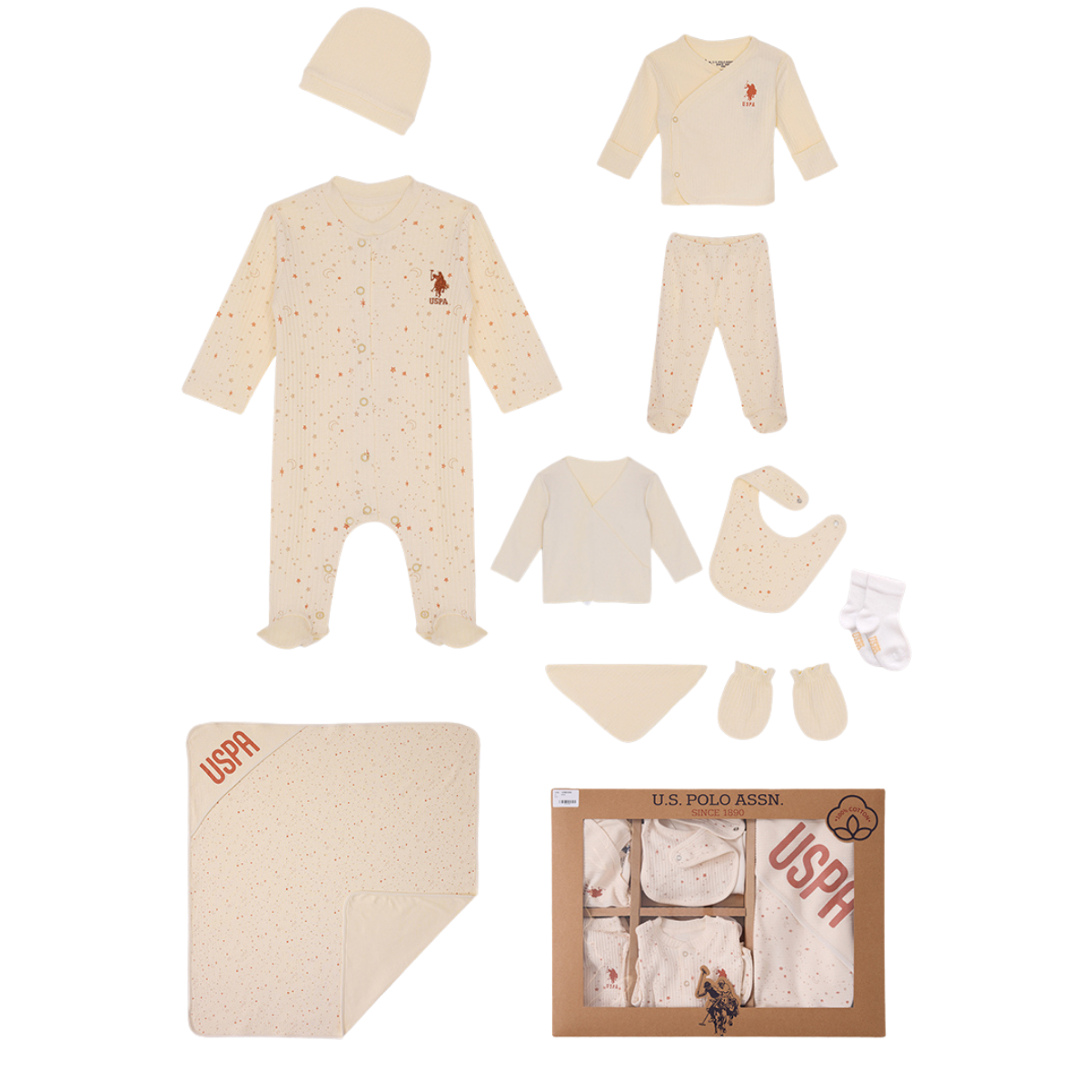 US POLO KIZ 0-3 AY 10LU ZIBIN SET