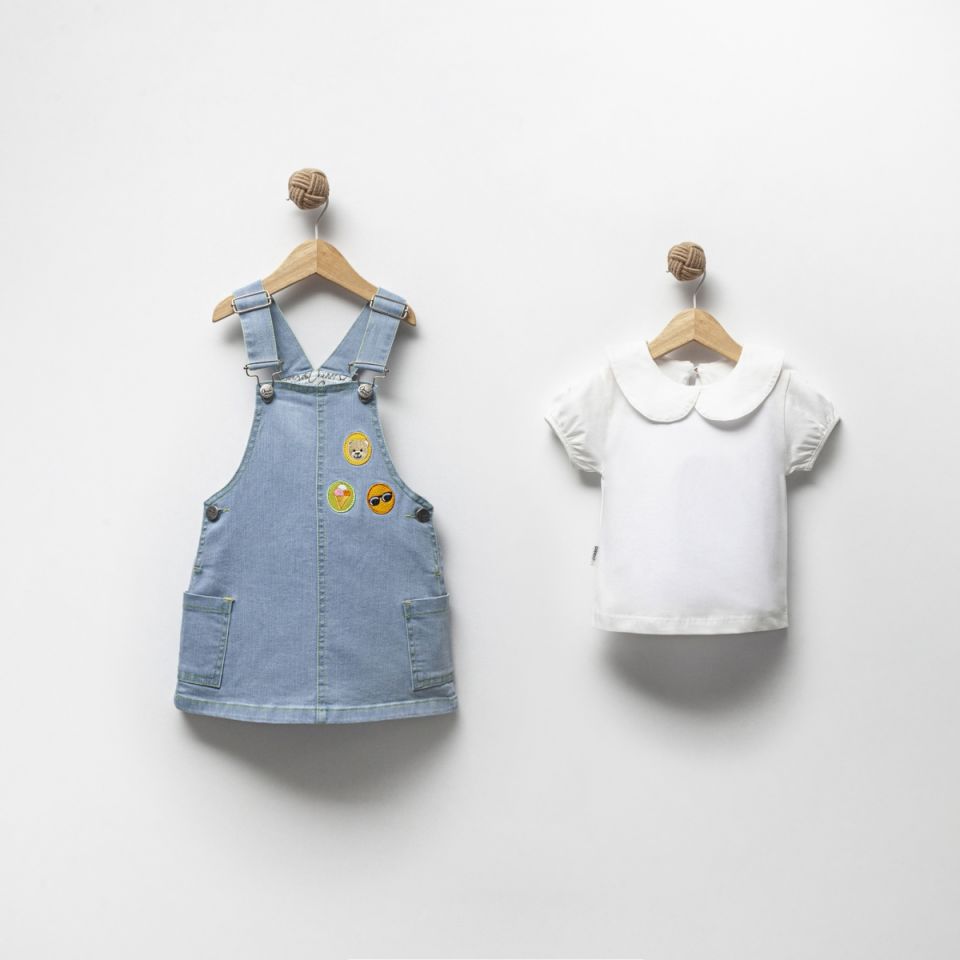 OVERDO KIZ 18-24-36 AY TSHIRT JİLE TAKIM