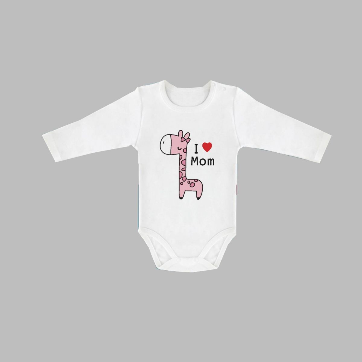 LULLABY KIZ 1-3-6-9-12 AY ZÜRAFA MOM UZUNKOL BODY