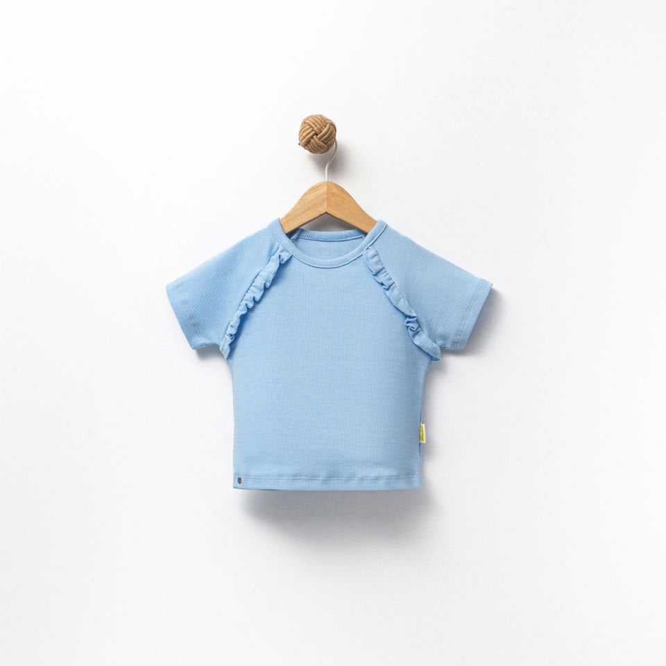 OVERDO KIZ 1-2-3-4 YAŞ FIRFIRLI TSHIRT